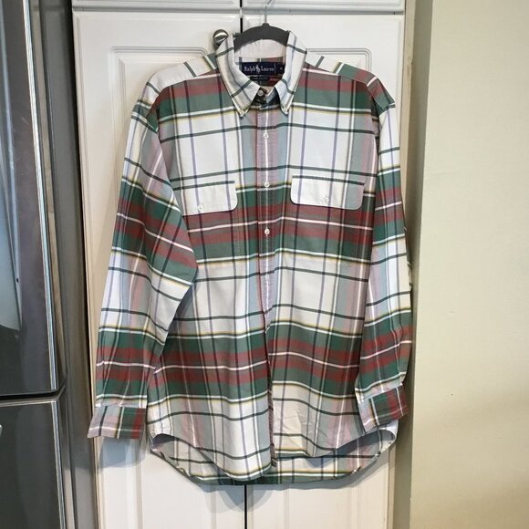 Ralph Lauren Blue Label Other - Ralph Lauren Cotton Plaid Button Up Shirt